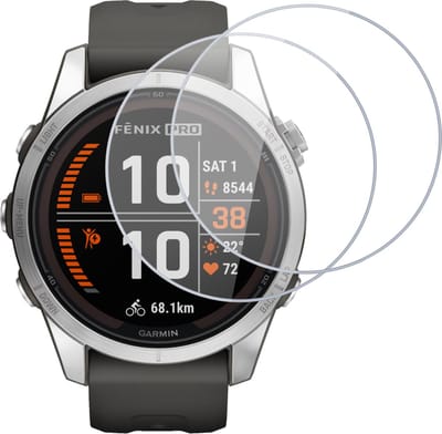 2x Screenprotector geschikt voor Garmin Fenix 7S / Fenix 7S Solar / Fenix 7S Pro Solar / 7S Sapphire / 7S Pro Sapphire / 7S Sapphire / 7S Pro Sapphire - Folie Screen Protector