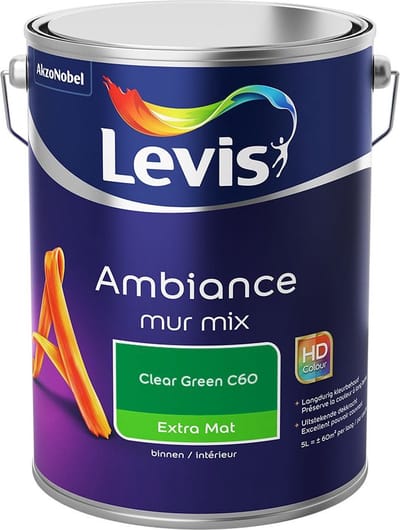 Levis - Ambiance Mur Extra Mat Mix - Clear Green C60 - Mengverf - 5 L