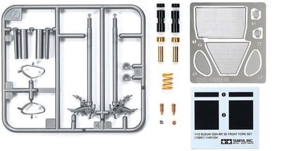 Tamiya Modelbouwdecoratie - 12691 Suzuki GSX-RR '20 Front Fork Set + PE + Decals Accessoires set