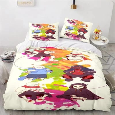 Spel Undertale Frisk Sans Beddengoed Set Jongens Meisjes Twin Queen Size Dekbedovertrek Kussensloop Bed Kinderen Volwassenen Hometextiel 70x133cm 2pcs