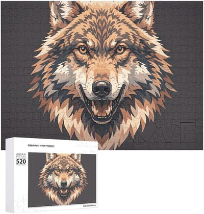 Legpuzzel Volwassenen - Coyote Patroon - Ontspannende Hobby - Letters op Achterkant - 50x38cm