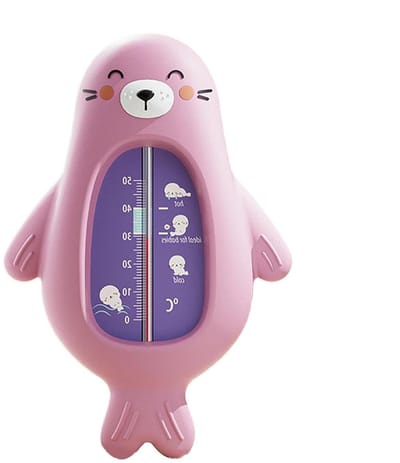 Badtemperatuurmeter Baby - Drijvend Speelgoed - Veilig Baden - Cartoon Dier Ontwerp - 18.5 cm Lengte - Paars