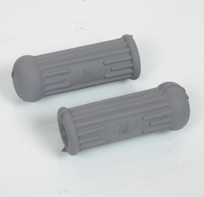 Paire de caoutchouc manchon de cale pied arrière rond gris pour mobylette MBK cyclo