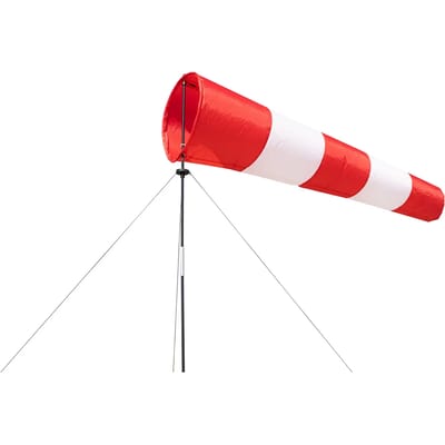 Windzak HQ Windsock Airport 150 cm 109206 Rood Wit 150 cm