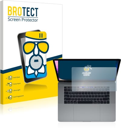 BROTECT - Screenprotector voor Apple MacBook Pro 15" 2019 (Touch Trackpad) - Folie Beschermfolie Beschermglas matte
