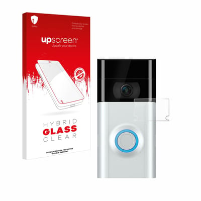 upscreen - Screenprotector voor Ring Doorbell 2 (Lens) - Folie Beschermfolie Beschermglas transparant