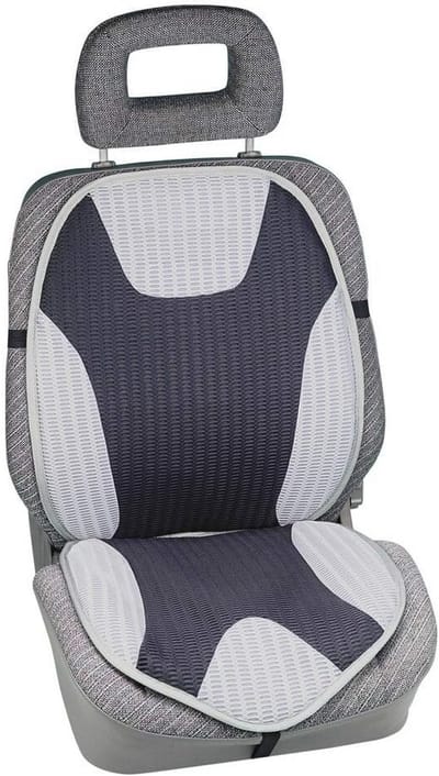 Air-Tech rugleuning zwart en zilver – Ergonomische steun voor ultiem comfort