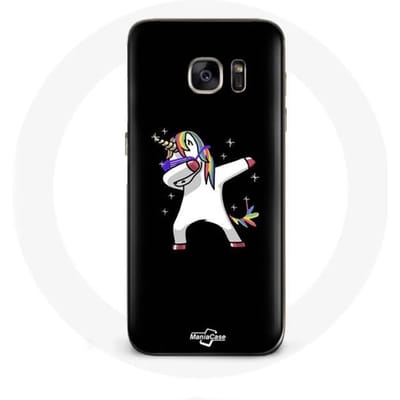Coque - Dab - Galaxy S7 - Licorne - Multicolore - Souple pur