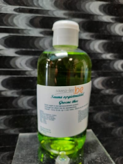 sauna opgietmiddel  groene thee 250ml - sauna geuren - sauna opgiet