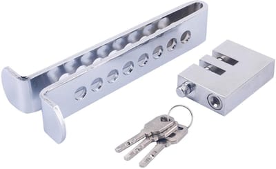Dailygoods - Roestvrijstalen Stuurslot met Alarm