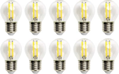 Kogellamp E27 10 stuks | G45 LED 6W=60W gloeilamp | daglichtwit 6500K