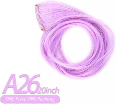 Clip in hairextension -licht paars - haar plukje - clip in extension