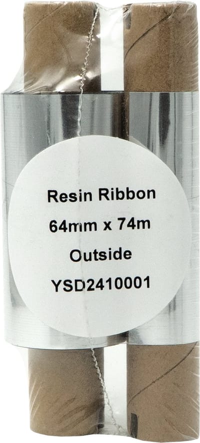 Compatible Thermal ribbon - Resin - 64mmx74m - Thermisch transfer lint - Inktlint - Printerlint - Printlint - Zebra 2300 - DULA