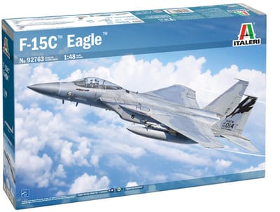 Italeri Modelbouwpakket Militaire voertuigen - 92763 McDonnell Douglas F-15C Eagle - Amerikaanse Straaljager Plastic - 1:48 - Modelbouw