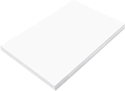 Bouwpapier Vellen - Kleurpapier Knutselen - Creatief Maken - Gladde Textuur - 100 Stuks - Helder Wit