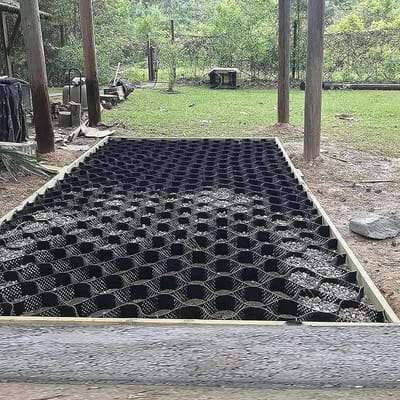 Grondrooster - Grindstabilisator - Oprit Stabiliseren - HDPE Materiaal - 5 cm Diep - Zwart