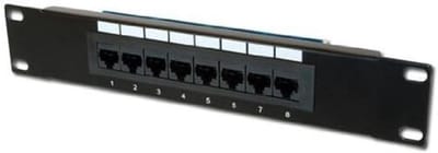 8-poorts Cat-5e Patchpaneel voor 10-inch netwerkkast - Niet afgeschermd