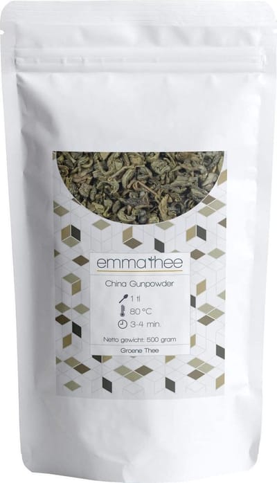 China Gunpowder 500 Gram - Losse Thee - Puur & Natuurlijk - Fris & Karaktervol
