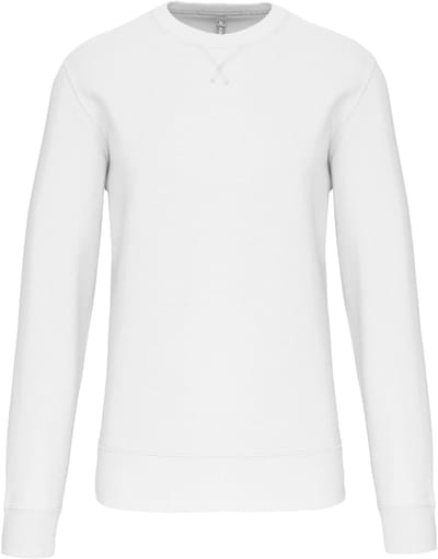 Unisex Sweater met ronde hals merk Kariban Wit - XL