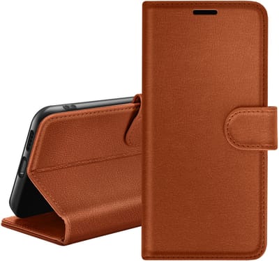 Zanae, Hoesje geschikt voor Oppo A5 Pro - Wallet Case & Magneetsluiting, Bruin