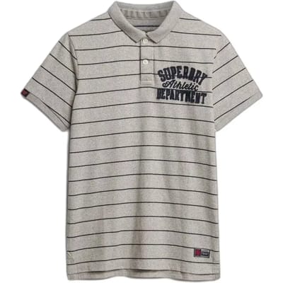 Superdry Vintage Athletic Korte Mouw Poloshirt Grijs S Man