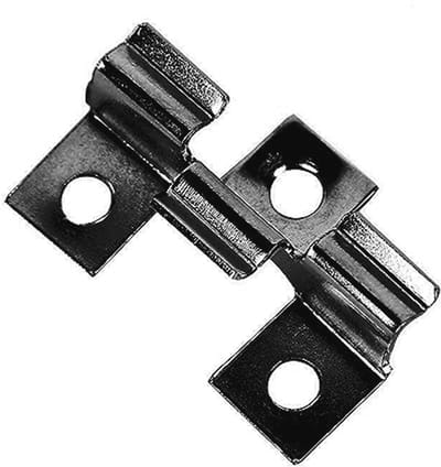 Roestvrijstalen WPC clips voor terras, bevestigingsclips voor klemmen 8/9/10 mm - Zwart