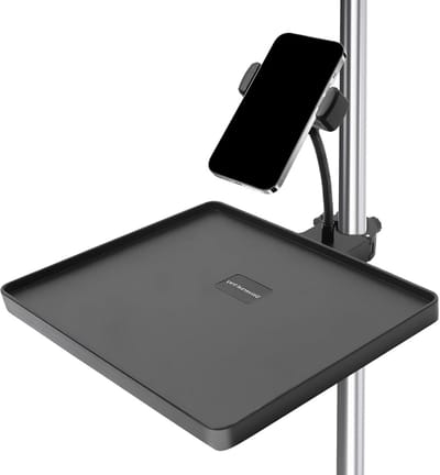 Verstelbare Microfoonstandaard met Telefoonhouder voor Livestreaming en Opnames