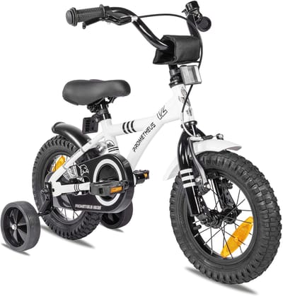Dailygoods- Kinderfiets 12 Inch - Fiets voor Jongens/Meisjes - Zijwieltjes - Terugtraprem - Veiligheid - Hoogwaardige Kwaliteit - Fietsje