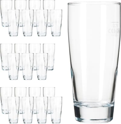 24-delige set WILLIBECHER 0,2L geijkt van glas – 42077