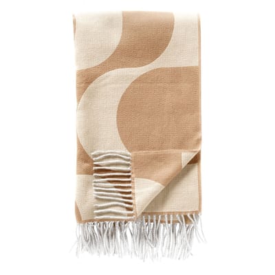 Dutch Decor - SWIRL - plaid 140x180 cm - golvend motief - Irish Cream - beige
