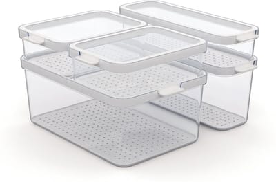 Rotho - Set koelkastorganizer 5 stuks CAUMA 4,65 l + 2 l + 1,15 l + 2 x 1,2 l