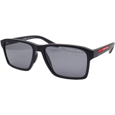 Prada Lifestyle Serie Rechthoekige Vorm Road Trip Gepolariseerde Zonnebril Heren zonnebril SPS05Y-F-DG0-02G Basic Packaging-Eyeglass Case+Box gray