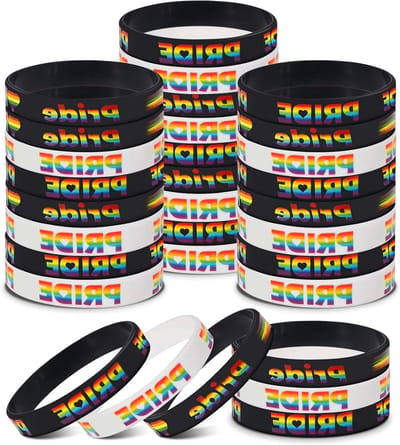 Cosensi - Regenboog Pride Armband 30 stuks | LGBT Pride Accessoires | LGBTQ+ Pride Parade Items | Gay Lesbian Pride Demo Accessoires