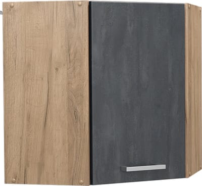 Vicco R-Line Hoek hangkast – 57 cm Zwart beton