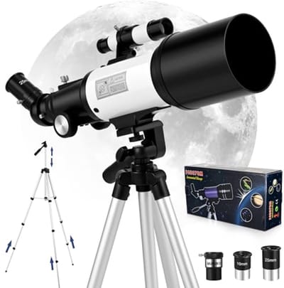 Astronomie Telescoop 70 mm met Draagbaar Statieven en Multi-Power Oculairs voor Volwassenen en Kinderen