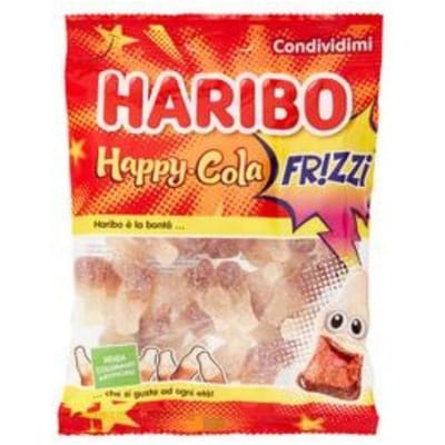 Haribo Happy Cola Frizzi Bruisende Gummibeertjes 175g Italiaans
