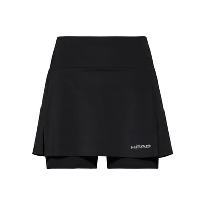HEAD Club Basic Long Rok Dames-Zwart,Zilver