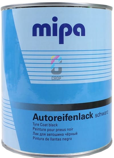 MIPA Autoreifenlack Schwarz - Bandenzwart 1 liter