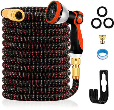 Uitbreidbare Tuinslang 22,5m/75ft, Verbeterde 3-Laags Latex, 3/4 "& 1/2" Metalen Connectoren, Duurzaam 3450d Weefsel, Flexibele Waterslang, 10 Functies Spray, Slang Voor Tuinieren, Wassen