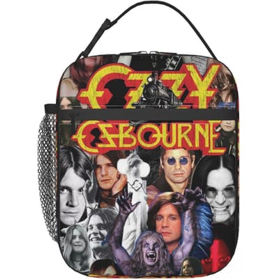 Ozzy Osbourne Merchandise Geïsoleerde Lunchtas voor Vrouwen Kinderen Draagbare Voedseldozen Thermische Lunchbox Tote One Size