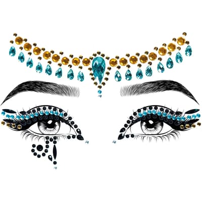 Gezichtstickers Cleopatra vrouw Leg Avenue