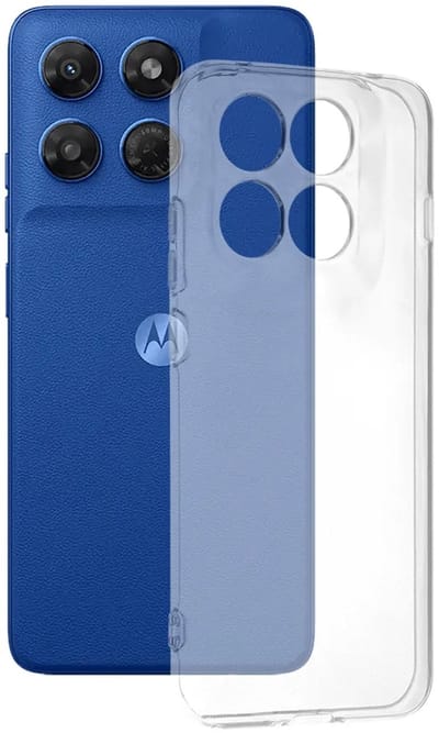 Hoesje geschikt voor Motorola Moto G47/G37/G37 Power - Techsuit Clear Silicone Back Cover - Transparant