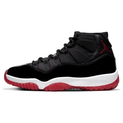 Air Jordan 11 Retro Bred 2019 Unisex Sneakers Zwart Wit Varsity-Rood 378037-061 37.5 black