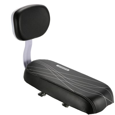Fiets Achterzitting Zacht PU Leer Fiets Achterzitting Kussen voor Mountainbike Black black