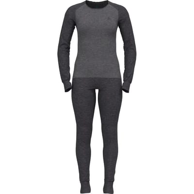 Odlo Active Warm Eco Special Set Dames Thermoset Dark Grey Melange - Grey Melange XS