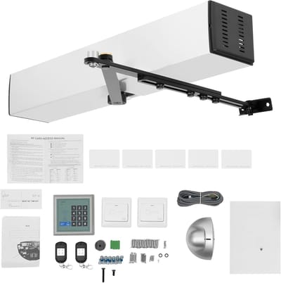 Automatische Deuropener - Elektrische Deuraandrijving - Commercieel Privé Gebruik - Inclusief Afstandsbediening Kaarten - 51.5 x 9.5 x 8 cm