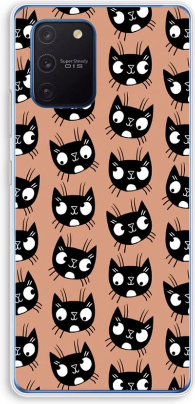 Case Company® - Hoesje geschikt voor Samsung Galaxy Note 10 Lite hoesje - Kat - Soft Cover Telefoonhoesje - Bescherming aan alle Kanten en Schermrand