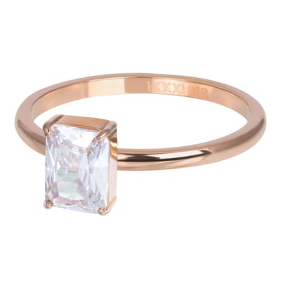 iXXXi jewelry vulring Yule rose goudkleurig - Maat 17 (gewone ringmaat 19)
