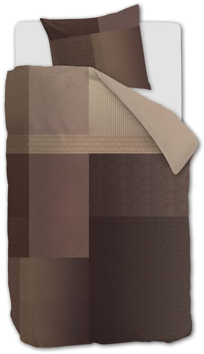 Beddinghouse Lovis dekbedovertrek - Eenpersoons - 140 x 200/220 cm - Terra