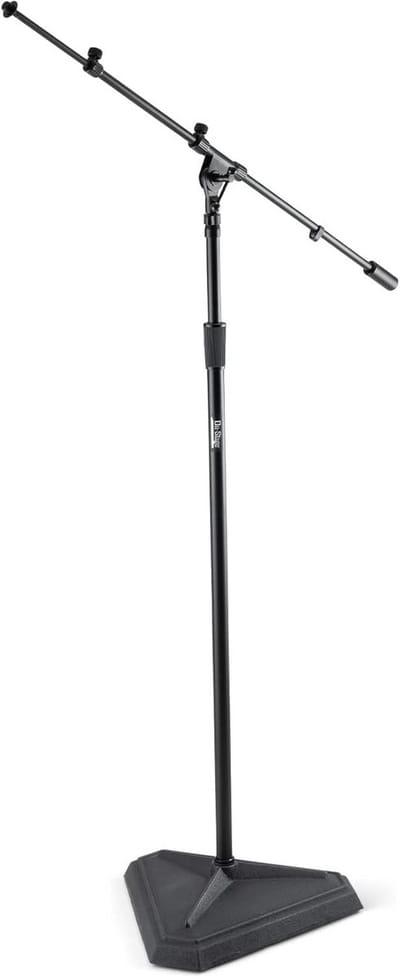 Microfoonstandaard Studio - Opname Statief - Professionele Opnames - Verstelbare Hoogte - 81 tot 124 cm - Zwart